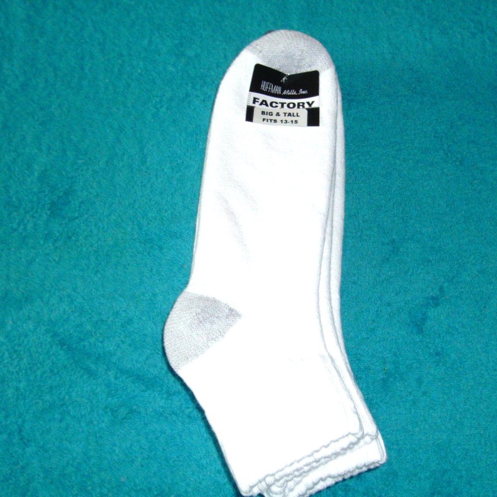 Men's Big & Tall Athletic Ankle Cut Socks 3 Pair  Size XL 13-15  1ST Quality